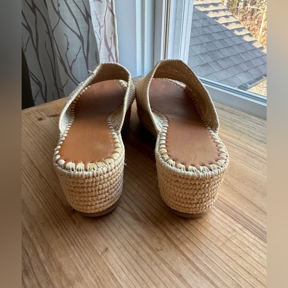 Carrie Forbes KARIM Woven Rafia Shoes Sandals 38 7.5 8 - Picture 9 of 12